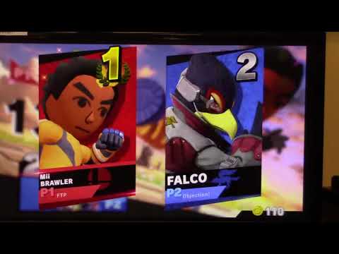 FireThePyro (Mii Brawler) vs. Objection! (Falco) - Winners Round 2 - Smashed To Pieces