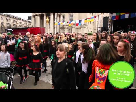 St Patrick's Day flashmob