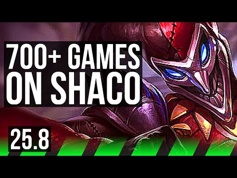SHACO vs KAYN (JGL) | 700+ games | EUW Master | 25.8