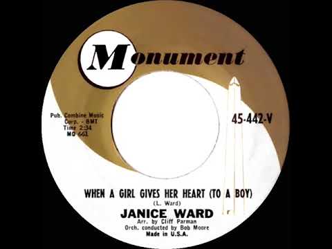 1961 Janice Ward - When A Girl Gives Her Heart (To A Boy)