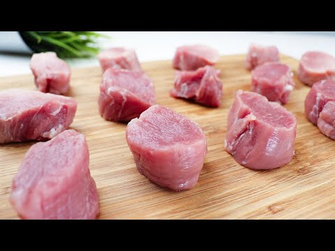 A housewife from Italy taught me how to cook pork tenderloin like this! Delicious! ASMR