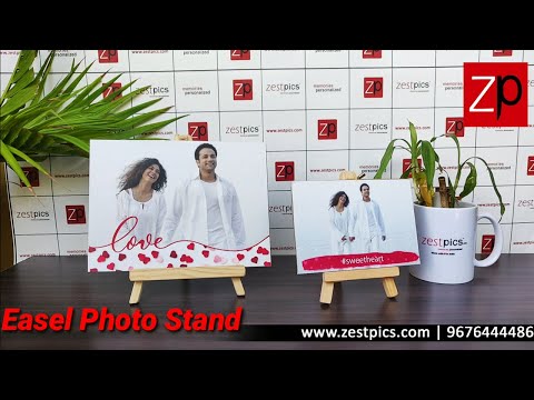 Personalized Photo Easel Stand, Print Your Instagram Hashtag Photos online at Zestpics