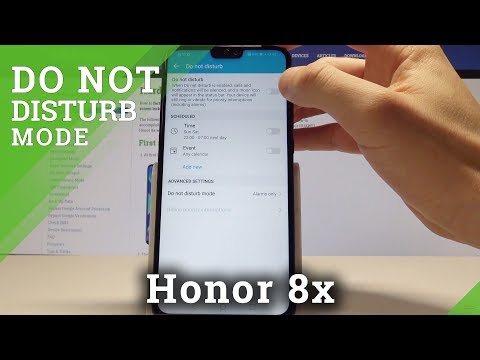 How to Enable Do Not Disturb on Honor 8x - Set Up Do Not Disturb