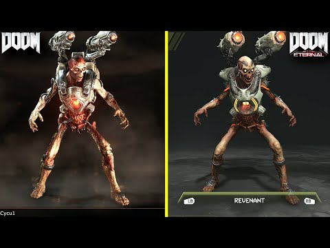 Doom vs Doom Eternal Demon and Character Models Comparison