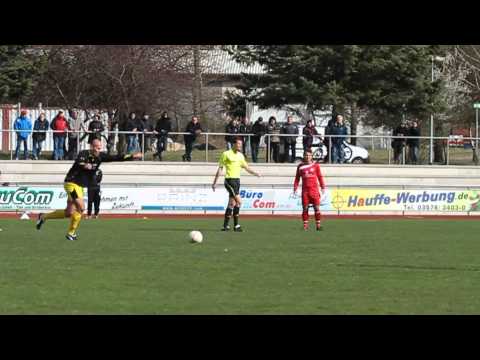 Josef Nemec - Freistoß im Spiel SV Einheit Kamenz gegen NFV Gelb-Weiß Görlitz 09