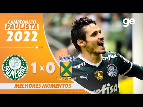 PALMEIRAS 1 X 0  SANTO ANDRÉ | MELHORES MOMENTOS | 8ª RODADA PAULISTA 2022 | ge.globo