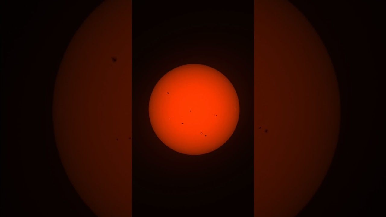 The Florida afternoon Sun with Sun spots