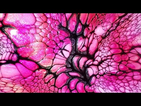 #165 - Magenta and Yellow #Bloom | #Sheleeart #Colourarte #PrimaryElements #Fluidart