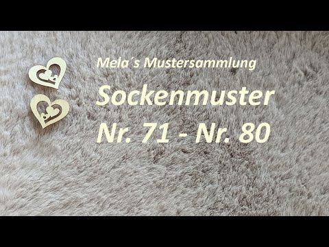 10 Sockenmuster Nr. 71 - Nr. 80