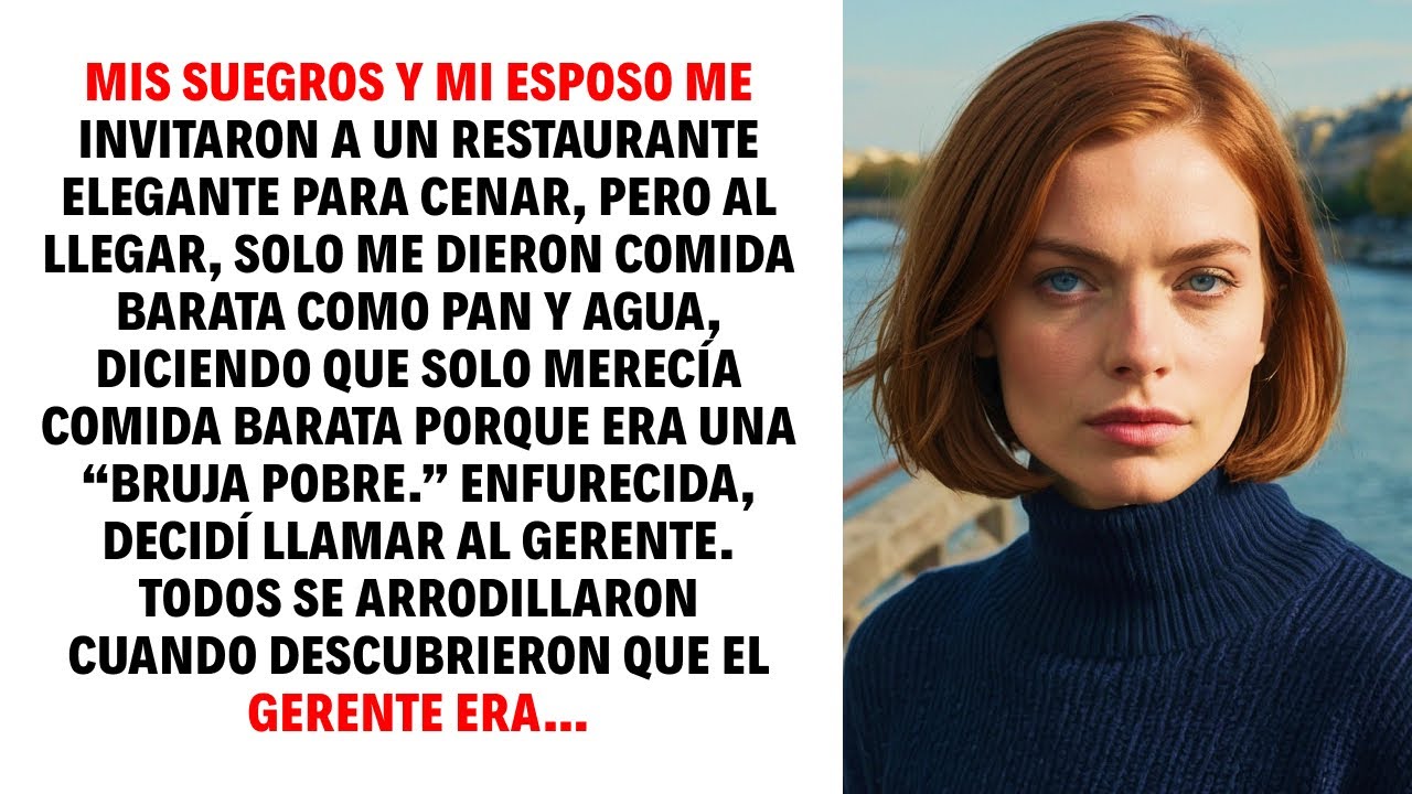 MIS SUEGROS Y MI ESPOSO ME INVITARON A UN RESTAURANTE ELEGANTE PARA CENAR, PERO AL LLEGAR, SOLO ME..