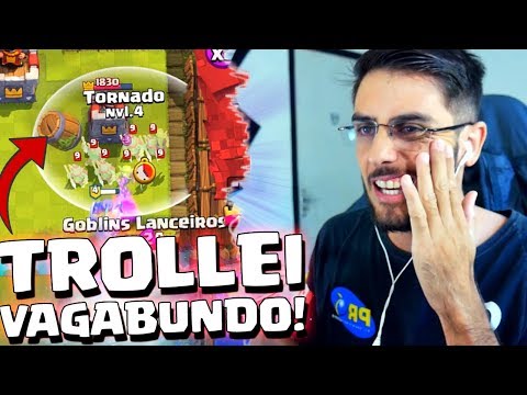 TROLLEI VAGABUNDO DESAFIO DOS GOBLINS CLASH ROYALE PT1