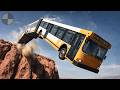 BUS VS CLIFF BeamNG Drive Most Insane Bus Crashes