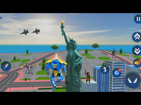 Flying Robot Car Transform - Gameplay Walkthrough (IOS, Android)