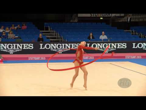 Arina LEINA (LAT) 2015 Rhythmic Worlds Stuttgart - Qualifications Ribbon