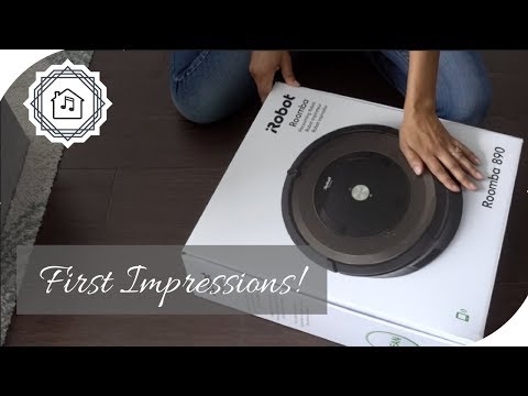 Unboxing and Trying The Roomba 890 Robot Vacuum!