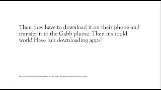 Downloading apps on a Gabb Phone