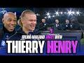 Erling Haaland jokes with Thierry Henry and talks making Champions League history | UCL on CBS