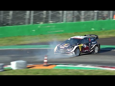 Hot Moment Teemu Suninen | Ford Fiesta WRC+ | Monza Rally Show 2018 | CMSVideo