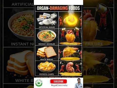 4 Everyday Foods That Are Silently Damaging Your Organs #organhealth  #foodshorts #nutritiontips
