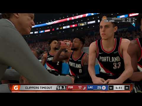 NBA 2K21 MY CAREER   EP 124 CLIPPERS VS TRAILBLAZERS