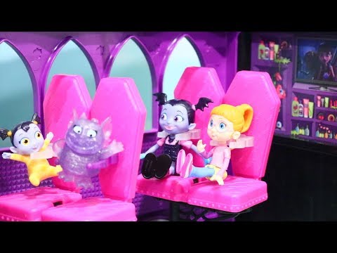 Vampirina and Her Family Go on Trip in Monster High Camper 💖 Toys and Dolls Fun for Kids 💖 Sniffycat Video