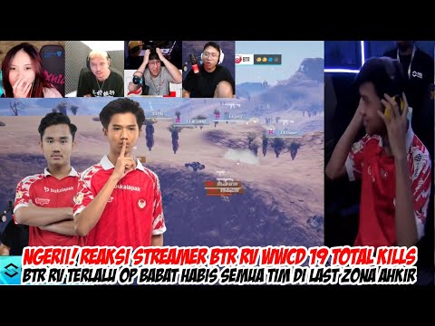 Kelazz! Reaksi streamer Btr rv wwcd 19 kills | Btr menggila team fight nya makin strong | PMSL SEA