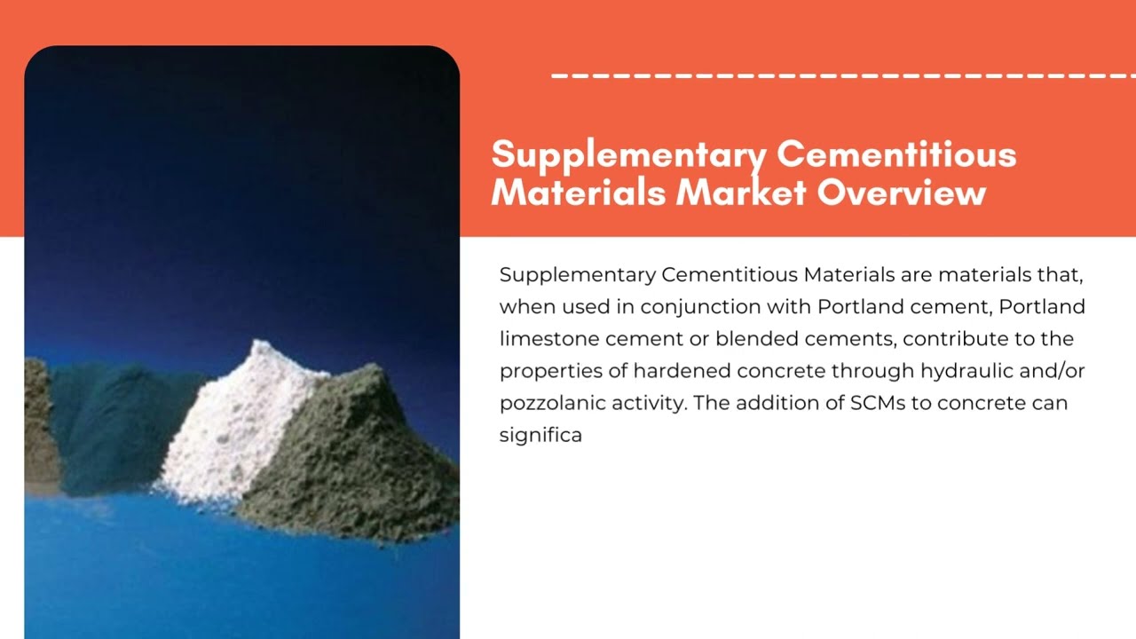 Supplementary Cementitious Materials Market Growth 2023 | Exactitude Consultancy