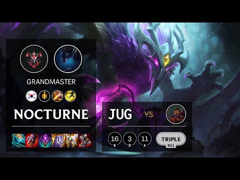 Nocturne Jungle vs Graves - KR Grandmaster Patch 11.10