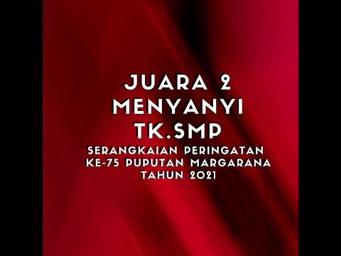 Juara 2 Lomba Menyanyi Tingkat SMP Serangkaian Peringatan ke-75 Puputan Margarana