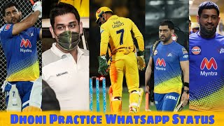 MS Dhoni Practice WhatsApp Status   #IPL2021  Thal
