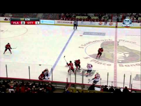 Kyle Turris goal 21 Jan 2013 Ottawa Senators vs Florida Panthers NHL hockey