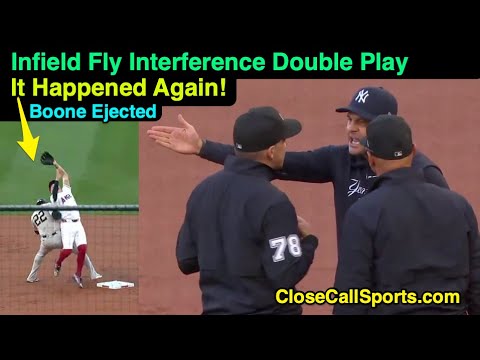 E63 - Aaron Boone Ejected as Infield Fly Interference Rule Strikes Again w Vic Carapazza in Anaheim