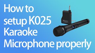 Video thumbnail for Tutorial on FIFINE Wireless Handheld Microphone K025 by FIFINE