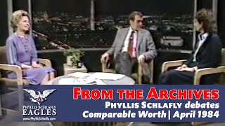 Phyllis Schlafly debates Comparable Worth | CBS Night Watch - 1984