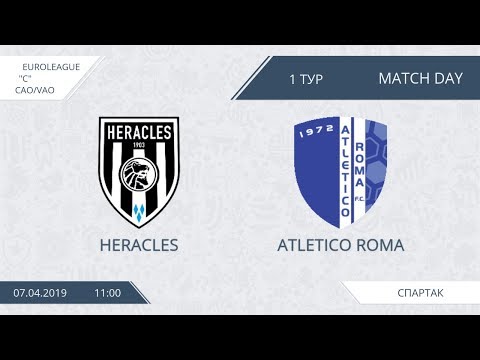 AFL19. Euroleague C. Division CAO/VAO. Day 1. Heracles - Athletics Roma