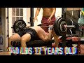 340 BENCH PRESS AT 17 YEARS OLD