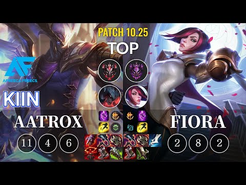 AF Kiin Aatrox vs Fiora Top - KR Patch 10.25