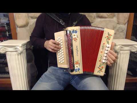 CAST509MA  - Maple Castiglione Diatonic Button Accordion GCF Sol MM 31 12 $1299