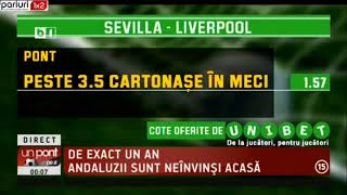 UPZ: Meciul zilei, Sevilla – Liverpool si un pont in cota 1.57!
