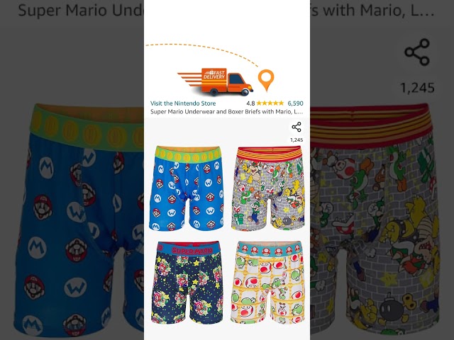 Vídeo relacionado con SUPER MARIO Boys Mario Briefs Pack de 5 Ropa Interior para niños Multicolor 7-8 años
