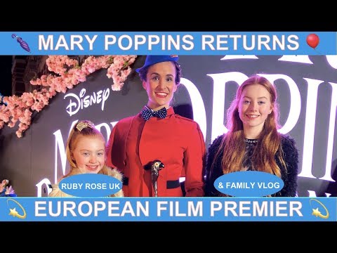 GOING TO MARY POPPINS RETURNS FILM PREMIER💫 | RUBY ROSE UK & FAMILY VLOG#1