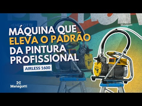 Máquina de Pintura Diafragma MMA 1600W 220V 60HZ MENEGOTTI-40862850 - Vídeo