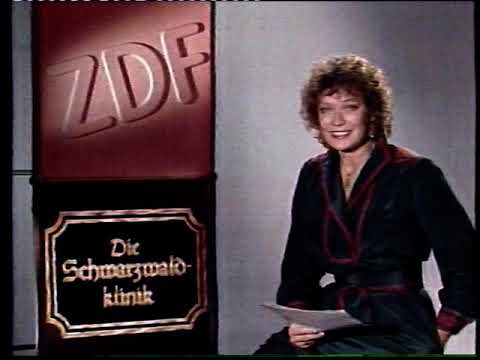 ZDF 07.12.1985 Programmvorschau + Ansage Schwarzwaldklinik