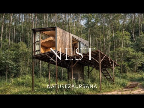 Mind-Blowing Modern Tiny Tree House Built With Reclaimed Materials | House Tour