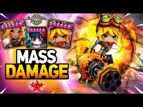 He DESTROYS Guardian Players with AoE DD's - Summoners War