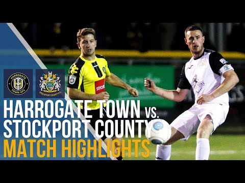 Harrogate Town Vs Stockport County - Match Highlights - 23.01.2018