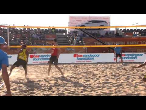Binstock/Schachter (CAN) vs. Jackson/Fañe (VEN) - Rotterdam - Men World Championships 2015