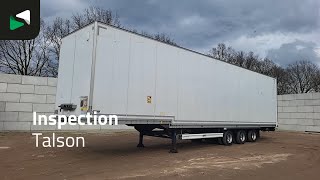 Talson F1227 3 axles Mega Rollerbett Luchtvracht closed box semi-trailer | Image 4 - Autoline