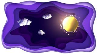 Papercut 3d Cartoon Sun Background video | Footage | Screensaver