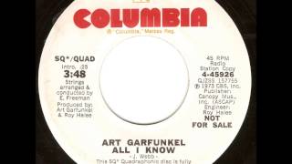 Art Garfunkel - All I Know (Quadraphonic Mix)